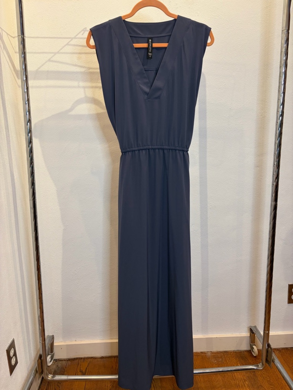 Athleta Sleeveless V-Neck Maxi Dress in Slate - Picture 5 of 7